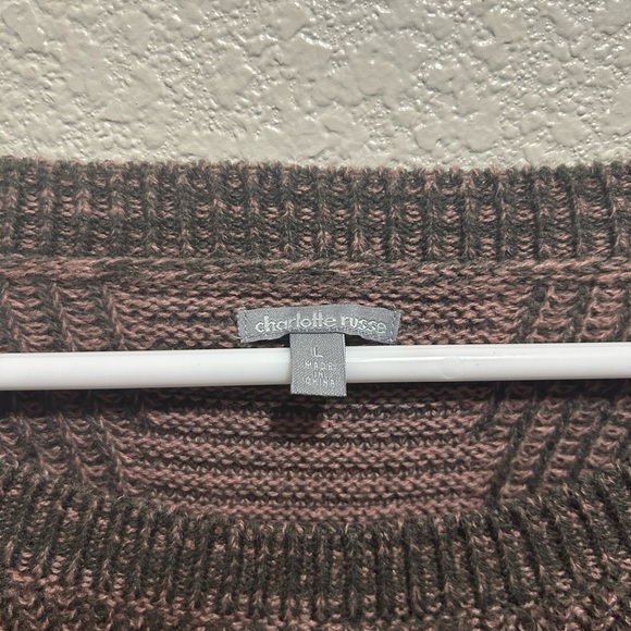 Charlotte Russe Gray and Pink Sweater - Picture 4 of 5